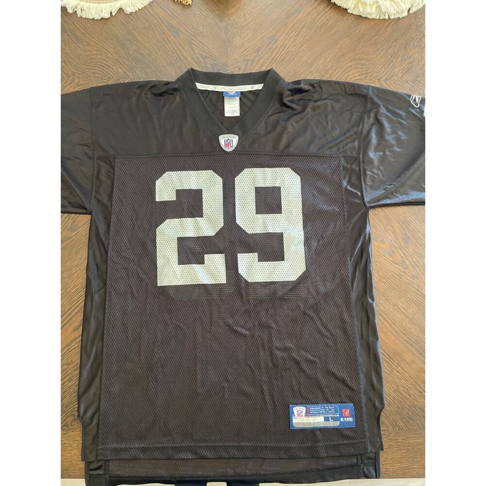 Mens NFL Raiders Bush 29 Mesh Jersey Size Large